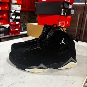 Size 9 - Air Jordan True Flight Black Cool Grey Mens Sneakers No Shoe Box